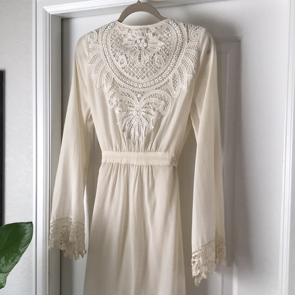 Stone Cold Fox Other - Stone Cold Fox White Silk Helena Robe